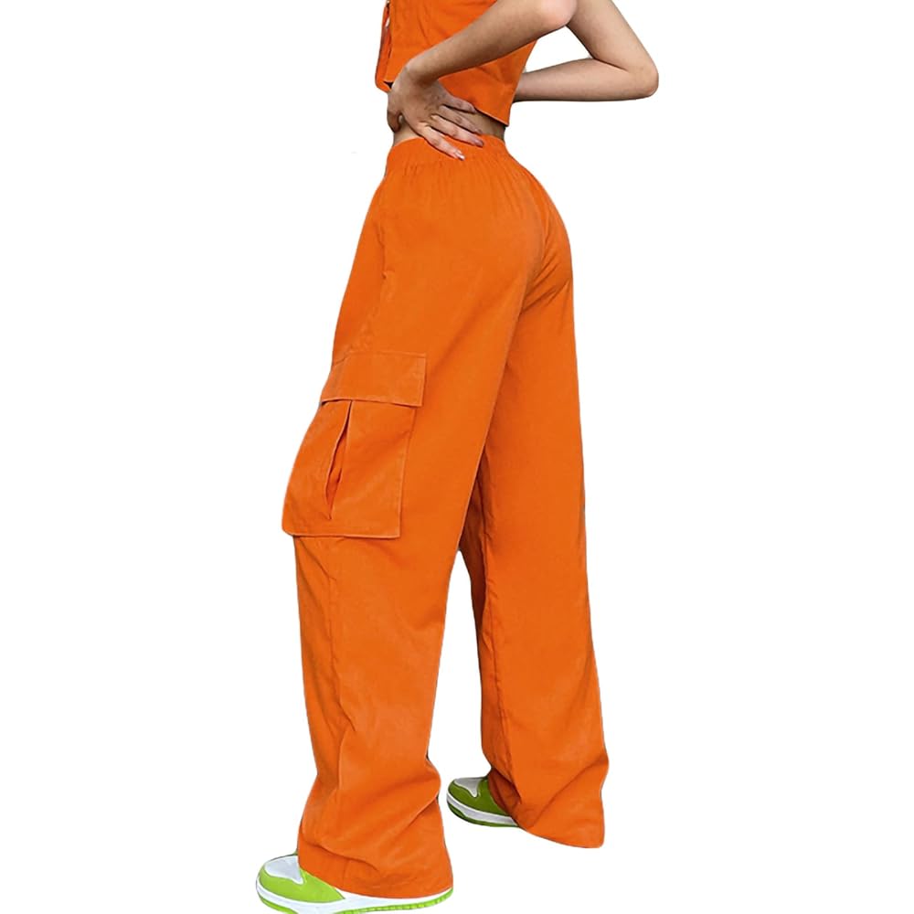 Amazon.com: IGMieroNINa Women Girls Halloween Orange Pants